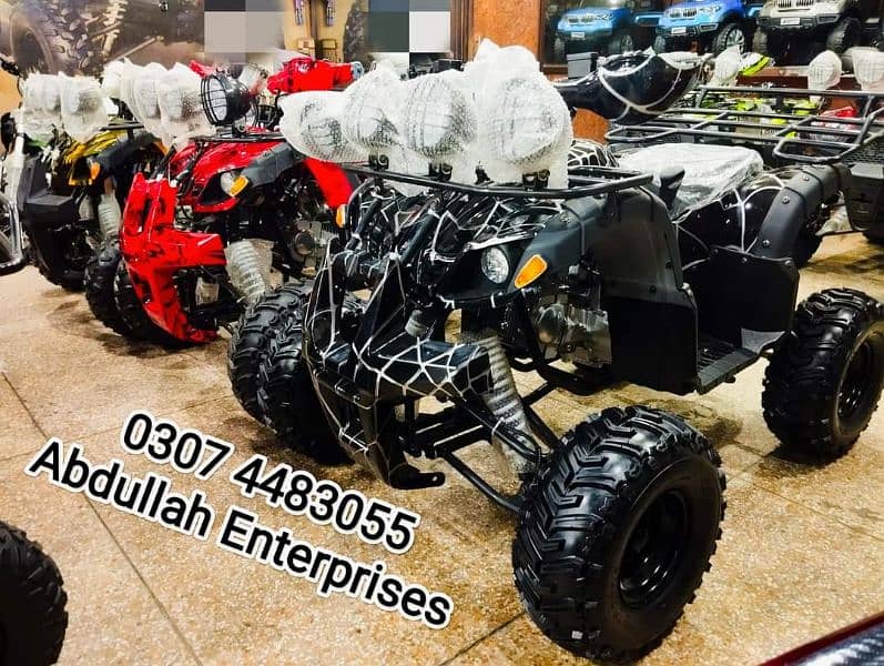 125 cc 7no. jeep model o meter ATV Quad Bike for sale deliver all Pak 10