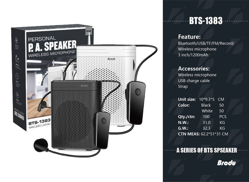 Rechargeable Bluetooth Voice Amplifier for Teachers with Microphone 14