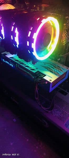 RX 590 SAPPHIRE 8GB blue edition with rgb fan DDR5 BEST FOR GAMING 6