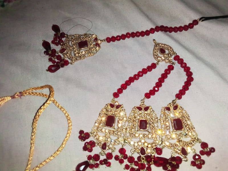 bridal jewelry set one time used 1