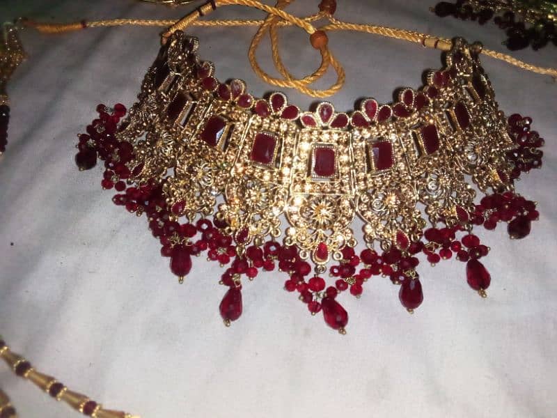 bridal jewelry set one time used 3