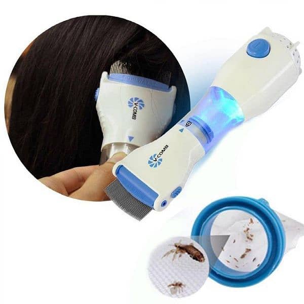 1pcs durable anti lice electric v comb for premium care 1