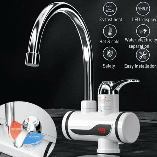 Instant 360° Electric Water Heating Tap for Kitchen 0