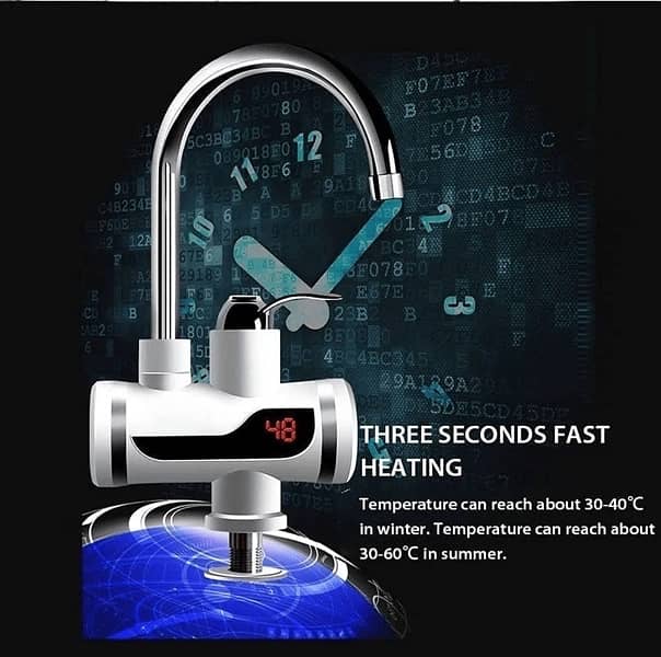 Instant 360° Electric Water Heating Tap for Kitchen 4