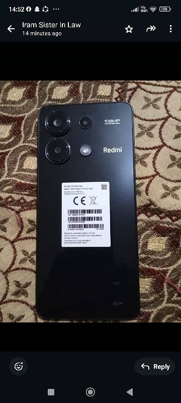 emergency sale redmi note 13     8/256gb 4