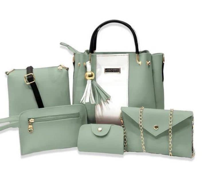 5pc Leather Hand Bag Set 2