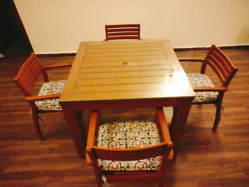 IKEA 4 chairs and dining table pure pine wood 2