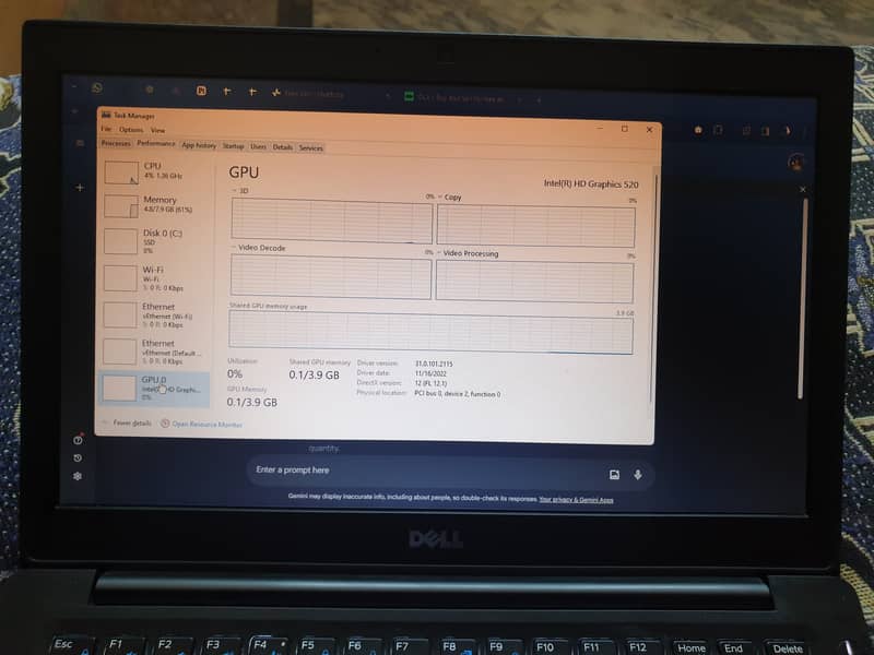 i5 6th Gen 8 GB RAM 128 NVMe SSD | Dell Latitude 7280 Windows Laptop 1