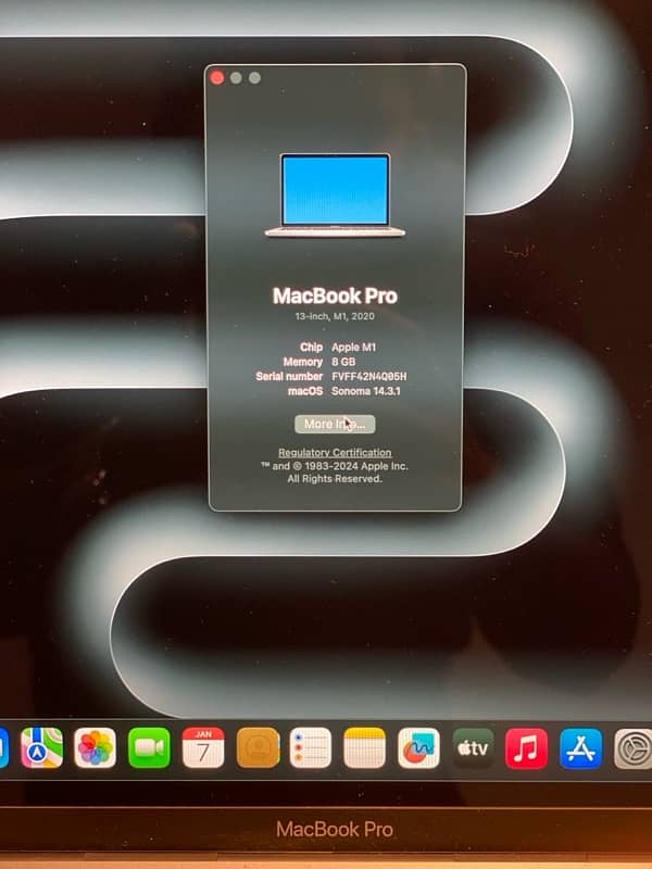 Apple Macbook Pro M1,2020 512GB 6