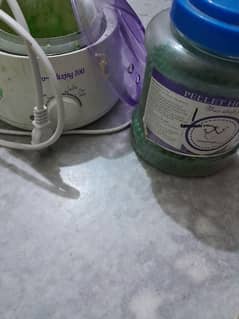 wax machine with beans full bottle urgent sale