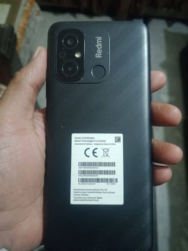 xiomi model 12 C 9.5/10 RAM 4 ROM 128 50 MP camera 5000 mH bty. 1