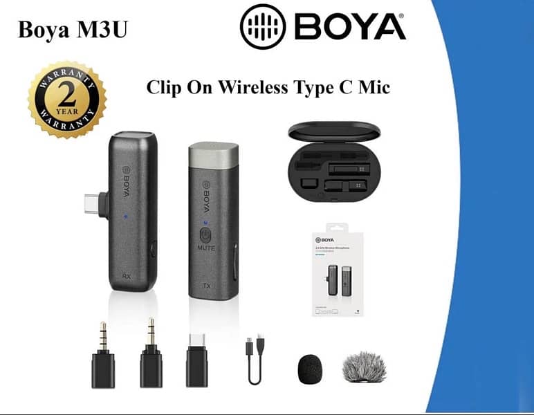 Boya BY-WM3U 2.4GHz Wireless Microphone 0