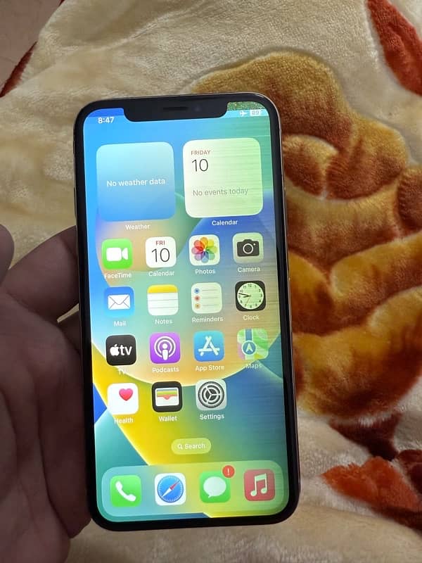 iphone X 64gb white PTA Approved 9.5/10 body 1