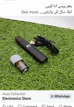 Mohi black color refillable and rechargeable