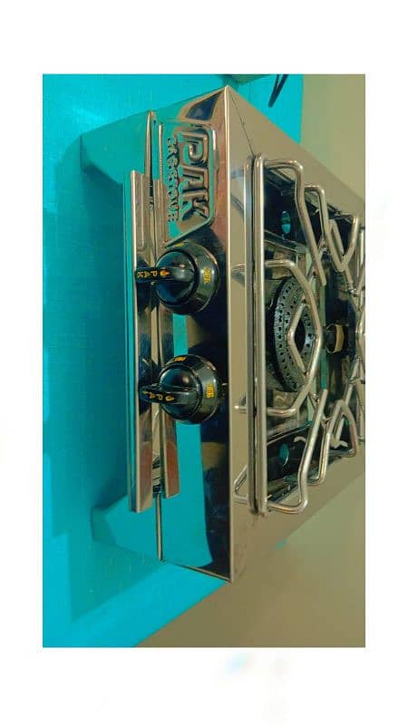 stainless steel single stove with double burner 1