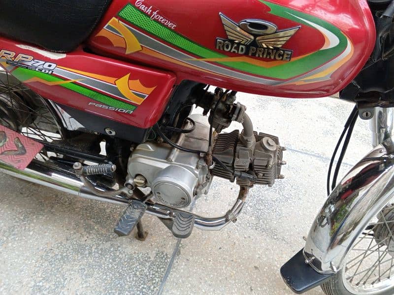 road prince 70cc bike red colour lahore number call me 0321-6347577 2