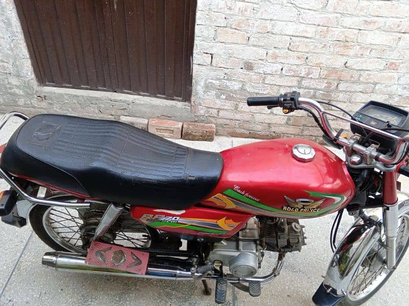 road prince 70cc bike red colour lahore number call me 0321-6347577 5