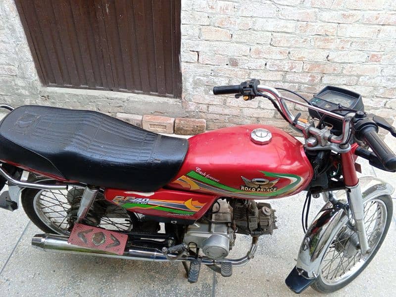 road prince 70cc bike red colour lahore number call me 0321-6347577 12