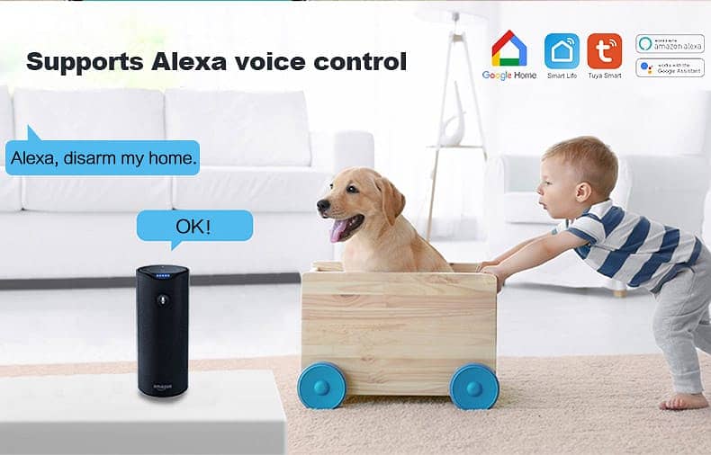 wifi / alarm system / alexa / door open alert 3