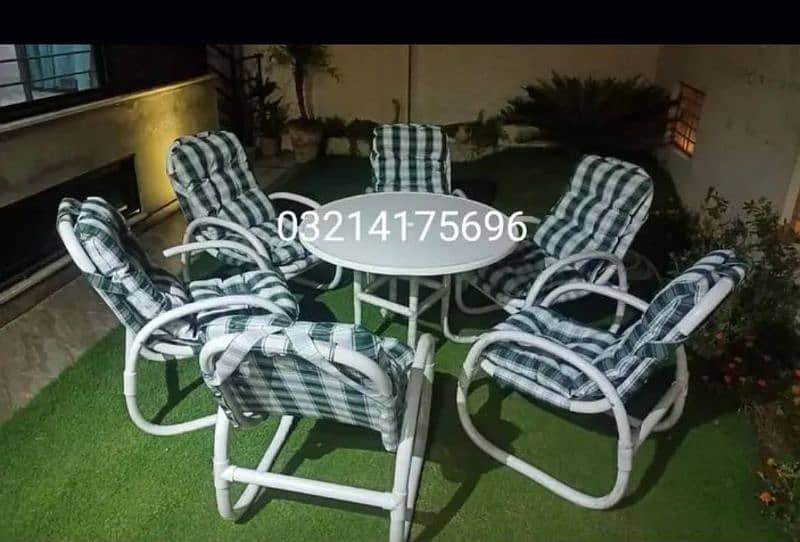 RATTNA OUTDOOR GARDEN UPVC FURNITURE SOFA SET CHAIRS TABLE UMBRELLA 18