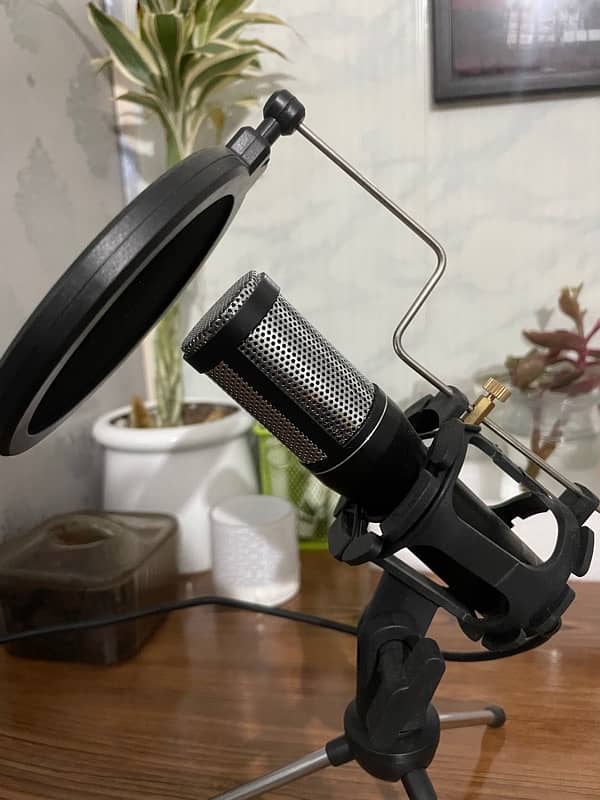 Depusheng USB Microphone with Pop Filter and Tripod 6