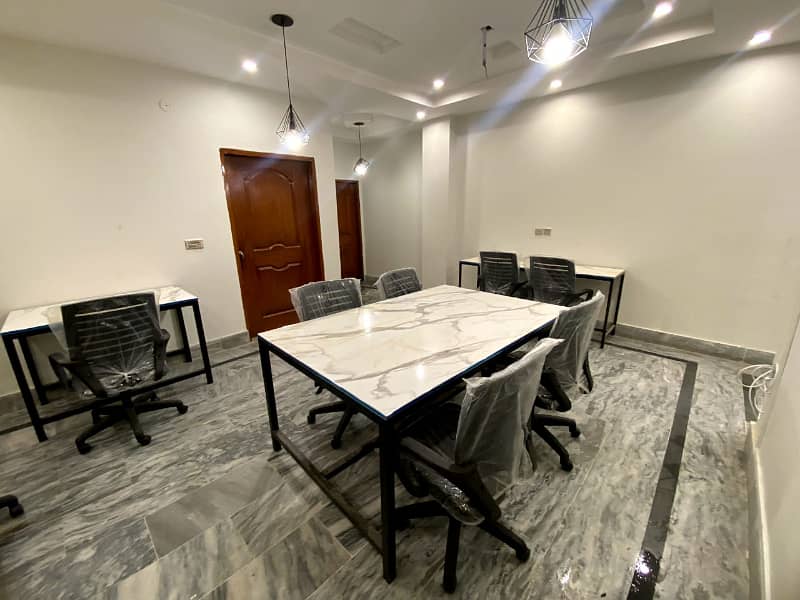 Furnish Office for Rent in Johar Town (Call center + Software house + Marketing office and other setup as you want) 1