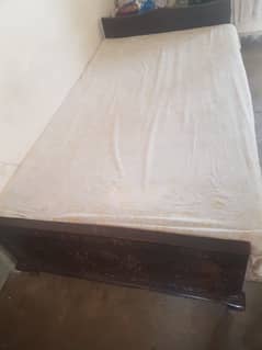 Pure wood single bed