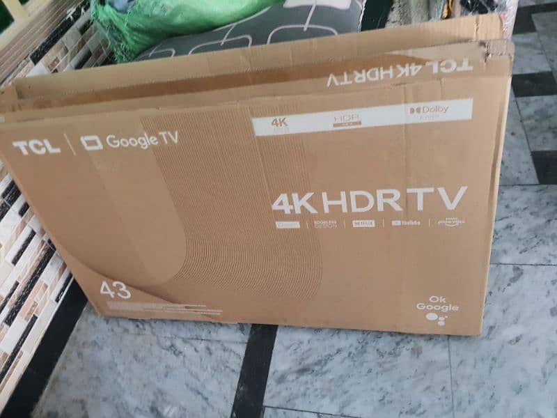 4k Tcl 43" android led Box ma pack pari ha new ki trhn (just call me) 1