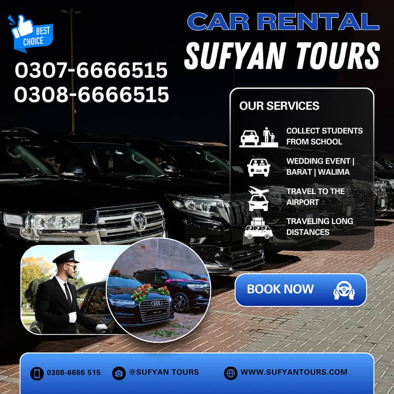 WEDDING CAR RENTAL PRADO, AUDI A6, V8, FORTUNER, LIMO RENT A CAR 13