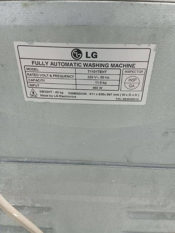 LG Top Load 11KG Fully Automatic Washing Machine 2