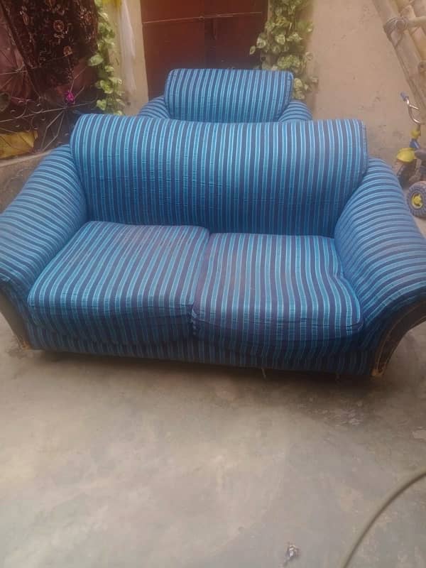 6 Seater sofa set good condition 1