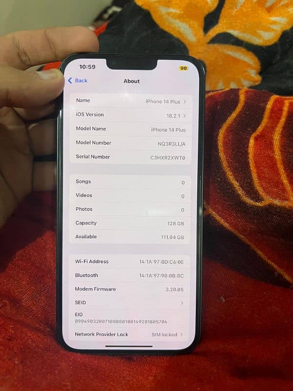 iphone 14 Plus 128GB camera King 10/10 urgent 19