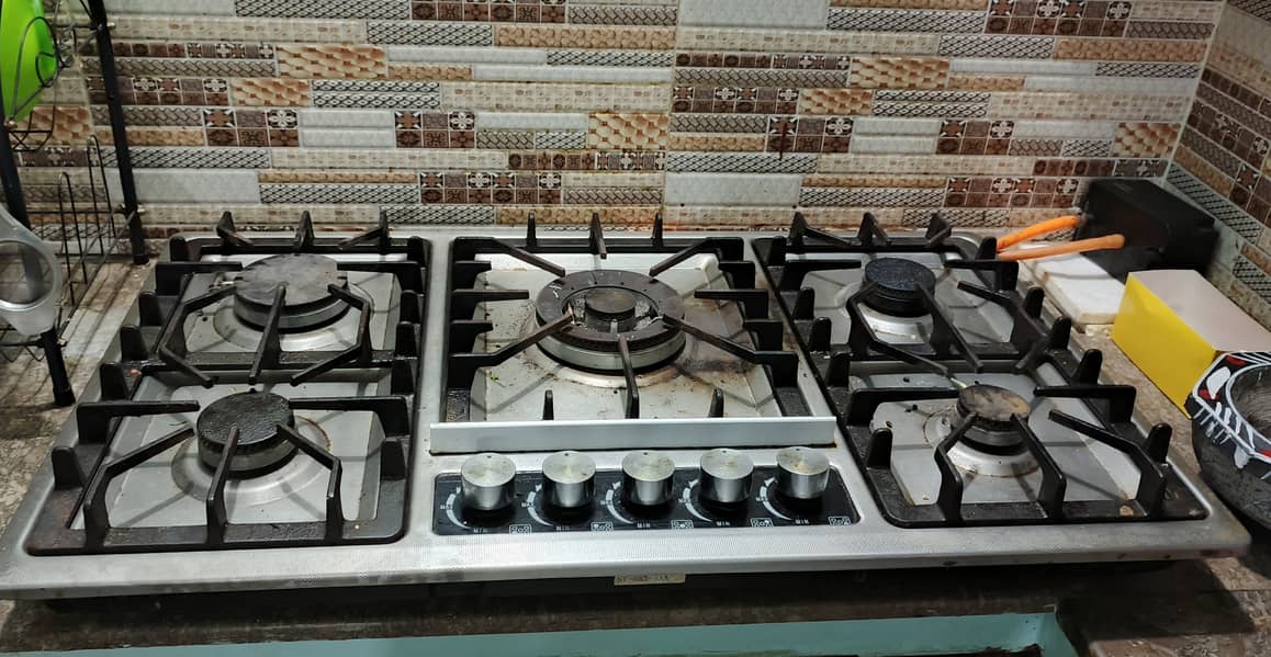 Stove for sell 5 gas burner 2