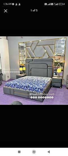 Bed / bed set / king size bed / wooden bed / double bed /chinioti bed