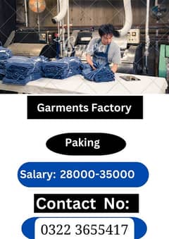 garments packing and cliping