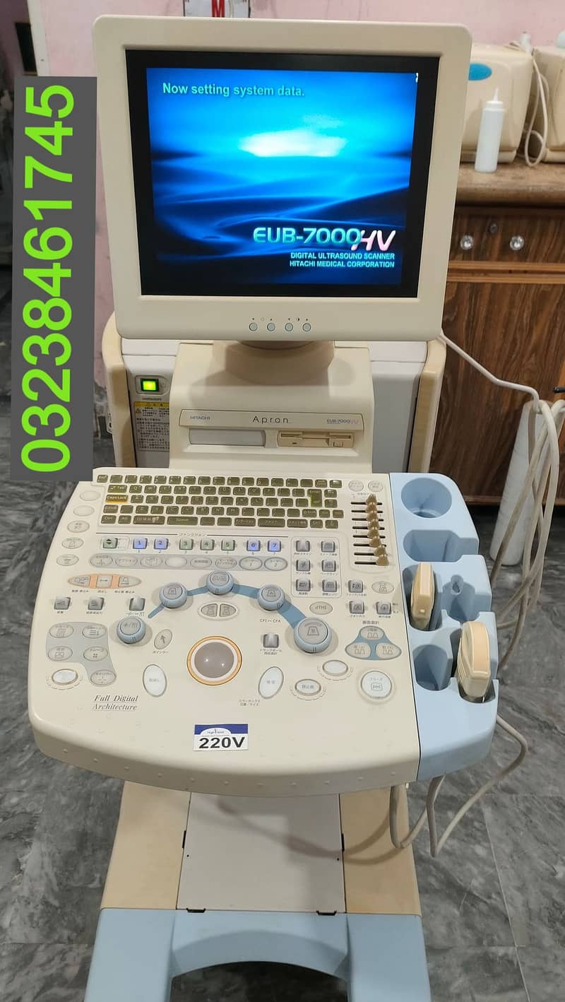 Hitachi eub-7000 (LCD) japanese colour doppler ultrasound machine 0