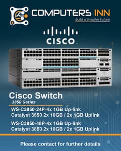 Networking switches | Cisco catalyst  3850 24port U poe  2x10g 2x1g