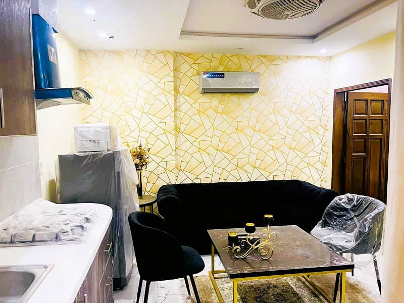 1 BEDROOM LIKE A BRAND NEW APARTMENT FOR RENT IN BAHRIA TOWN LAHORE 0