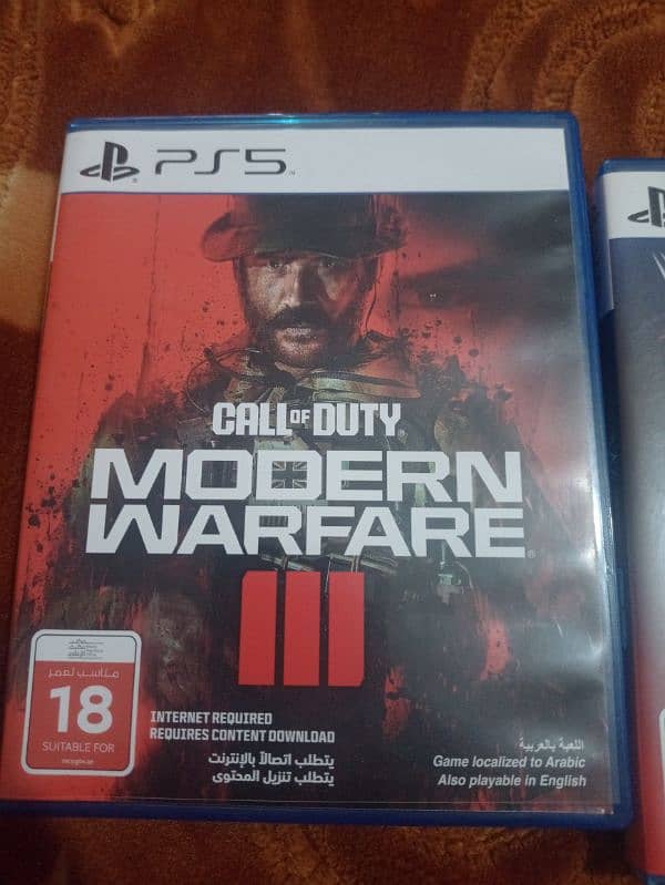 PS5 Games , Modern Warfare 3 , W2K23 . mint 1