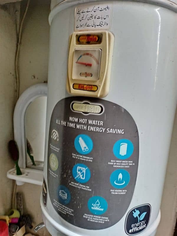 Super Asia Electric geyser 10/10 Condition 1