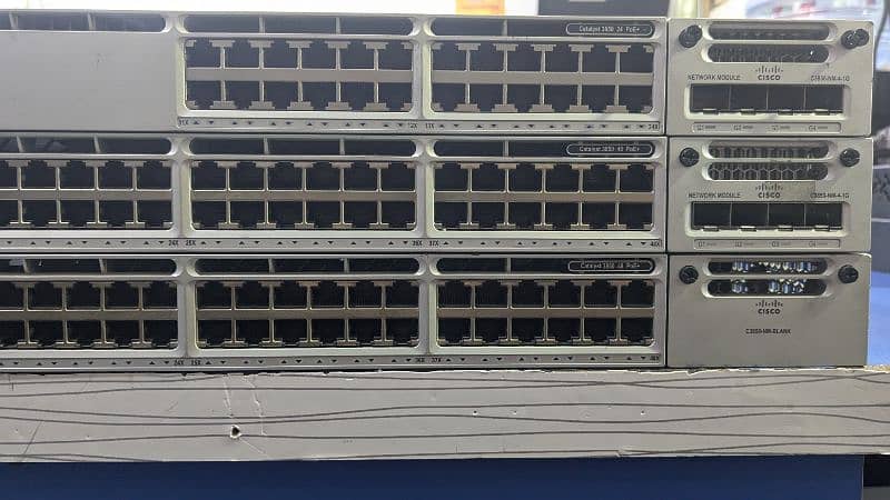 Networking switches | Cisco catalyst  3850 24port U poe  2x10g 2x1g 1