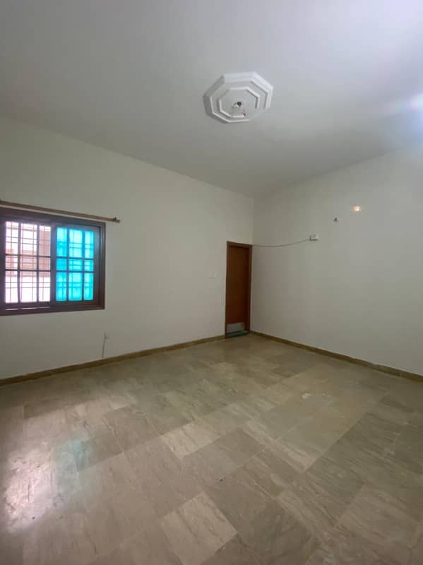 three bed dd 1st floor portion for rent in johar 1