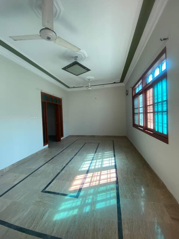 three bed dd 1st floor portion for rent in johar 5