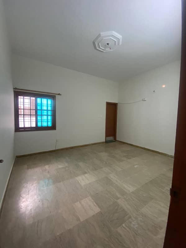 three bed dd 1st floor portion for rent in johar 6