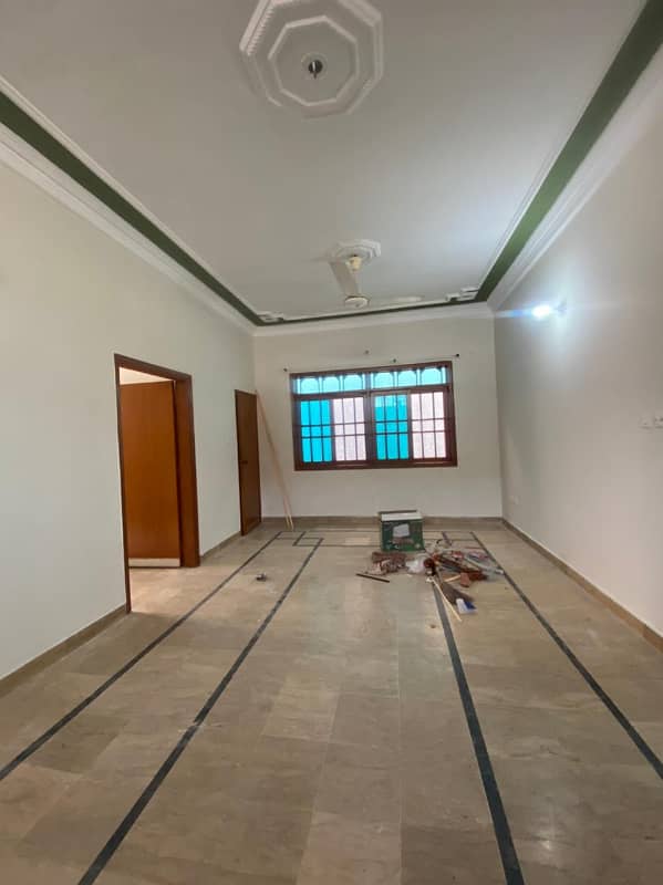 three bed dd 1st floor portion for rent in johar 9