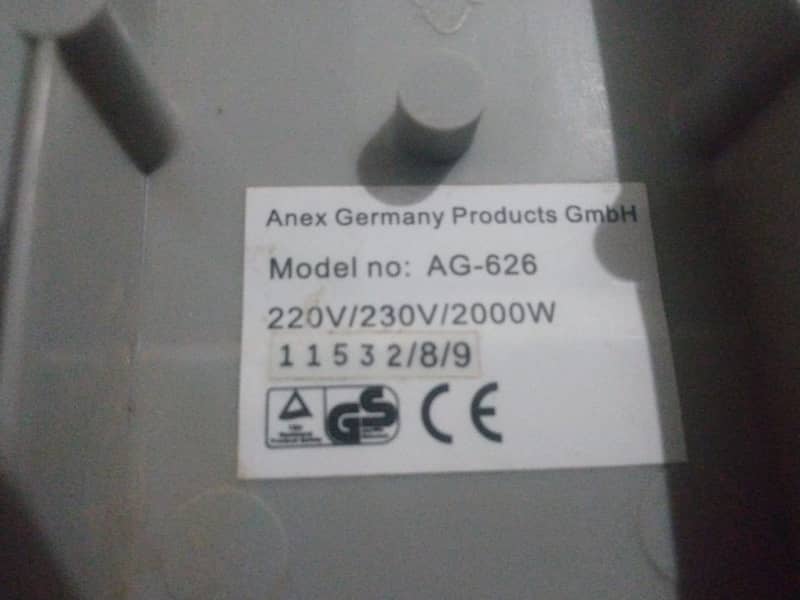 Fan Heater Anex for sale Rs 4,500 3