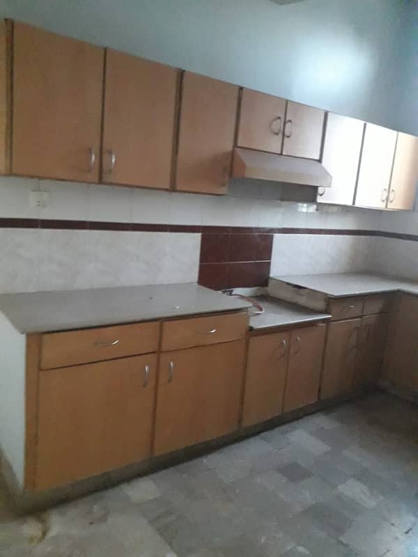 three bed dd 1st floor portion for rent in johar 0