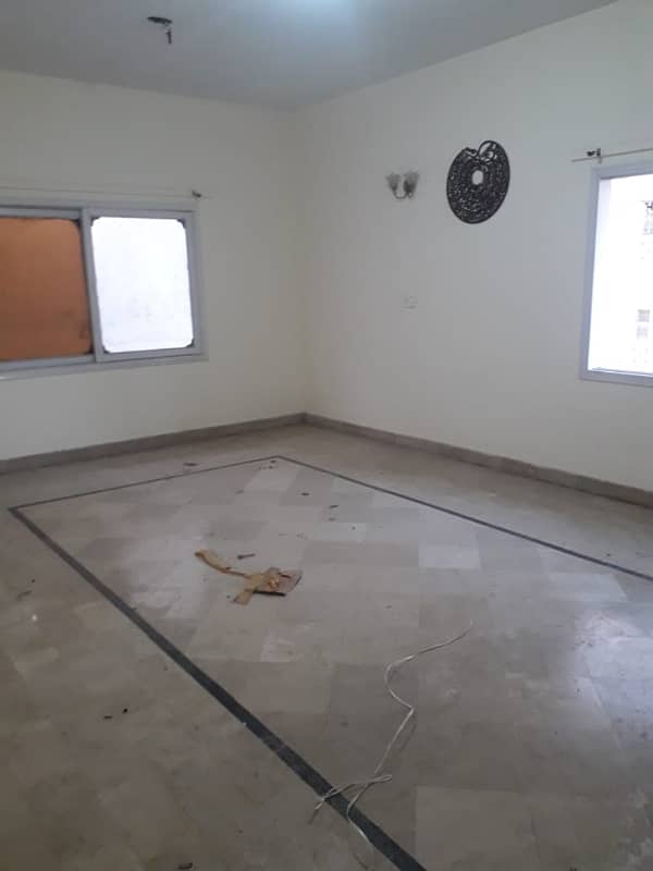 three bed dd 1st floor portion for rent in johar 1