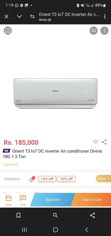 orient 1.5 ton split ac dc inverter model 18g divine dade ton 0