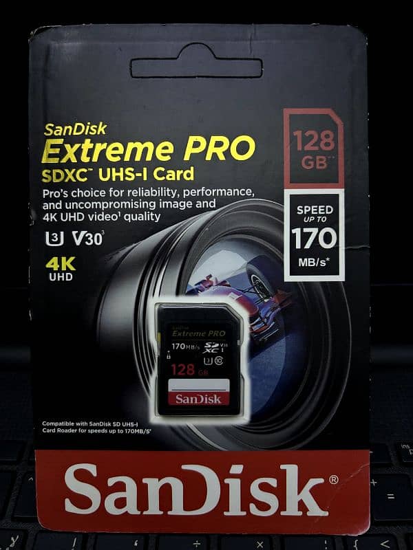 SanDisk Extreme Pro SDXC UHS-I Card 128 GB 0